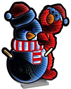"Sesame Street Elmo Snowman Ekkolight 23""H by Melrose in Red White (Size OS)"
