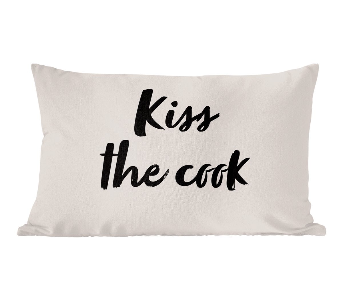 PillowMonkey Sierenkussen Kiss the Cook - Quotes - 50 x 30 cm