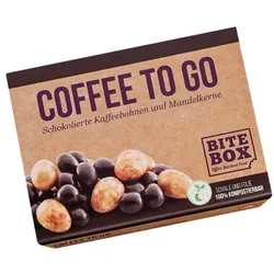 BiteBox Schokolierte Kaffeebohnen und Mandelkerne »Coffee To Go« 65 g