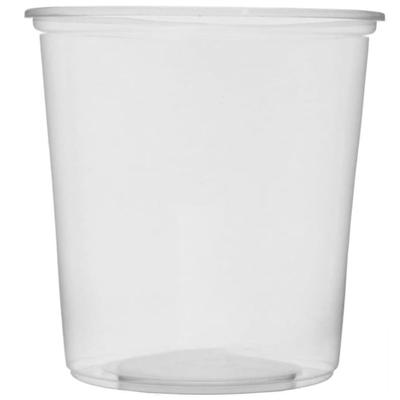 MONOUSO - Verpackungsbecher aus Plastik 500ml Ø10,5cm (100 Stück)