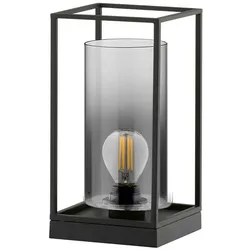 Tischleuchte Beistelllampe Nachttischlampe Schreibtischlampe Schwarz H 30 cm