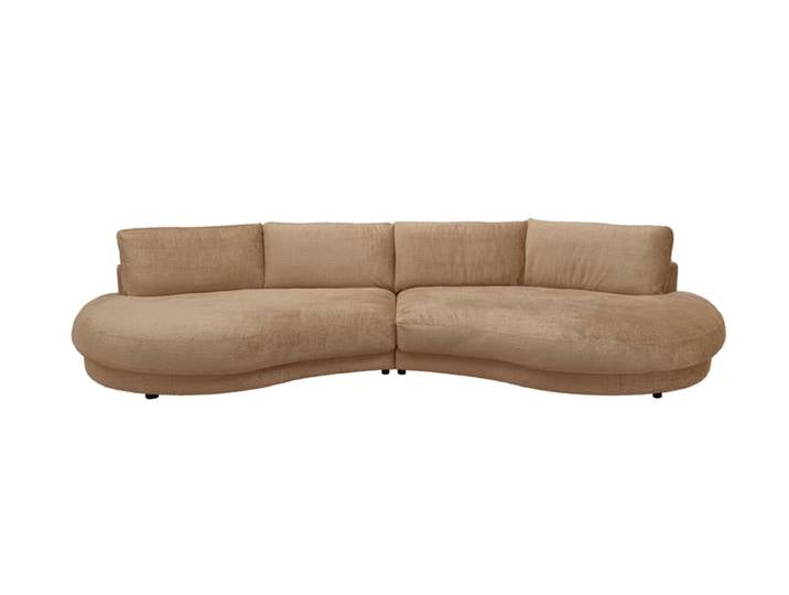 Sofa 3-Sitzer HIGH END hellbraun