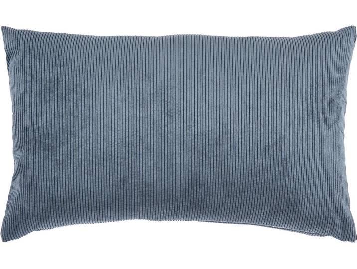 Kissenbezug PAD pad Kissenbezug Casual White, 35 x 60 cm , blau (dusty blau), B:35cm L:60cm, Polyester, Polyacryl, Polyester, Kissenbezüge, Kissenbezug, Made in Europe