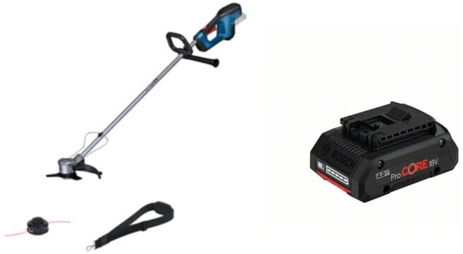 Set Bosch Akku-Freischneider GFR 18V-23 + Akkupack ProCORE 18 Volt, 4,0 Ah