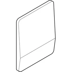 Geberit Abdeckplatte aus Chromstahl zu Urinal-Steuerung VS 240150001