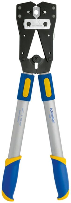 Klauke Presswerkzeug mit Normalausführung und hoher Pressqualität für Rohrkabelschuhe und Verbinder in verschiedenen Querschnitten, 6-120 mm² (K06)