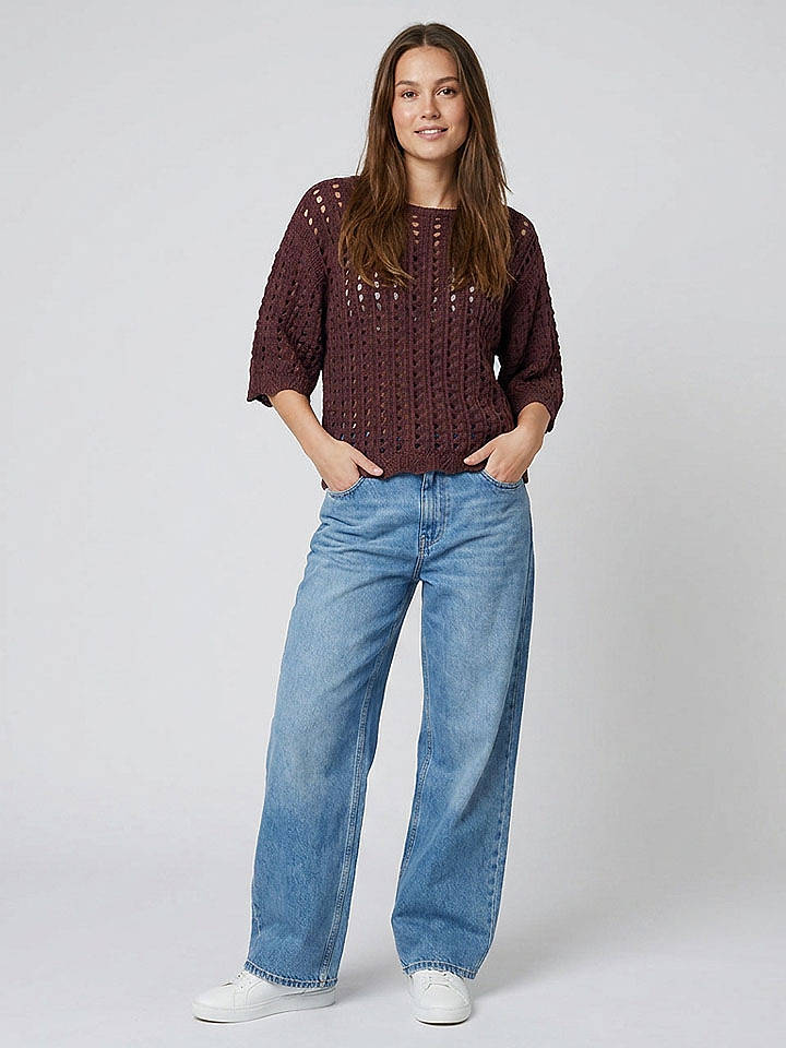 MOSS COPENHAGEN Pullover "Fairyn" in Dunkelbraun - M/L