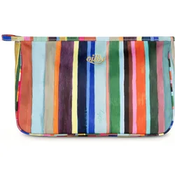 Oilily Pieternella stripe Kosmetiktasche 28 cm, Necessaire, Grün