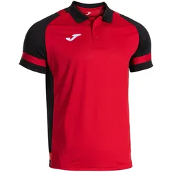 JOMA Lider Poloshirt 601 - rot/schwarz XXL