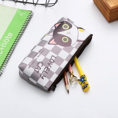 Combo Retail Shop Cat School Pencil Bag, Cute Silicone Waterproof Case, Girls Kids Gift, Office School Supplies, Stationery Organizer a