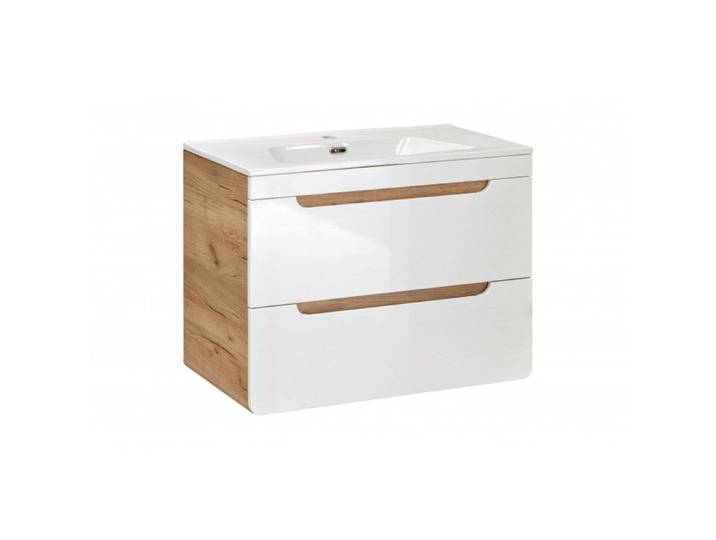 Ensemble meuble vasque encastrée - 80 cm - Archipel White