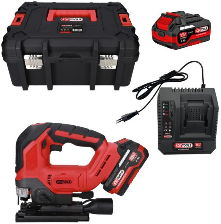 KS TOOLS Scie sauteuse 18V 2x4 Ah - 515.4780F