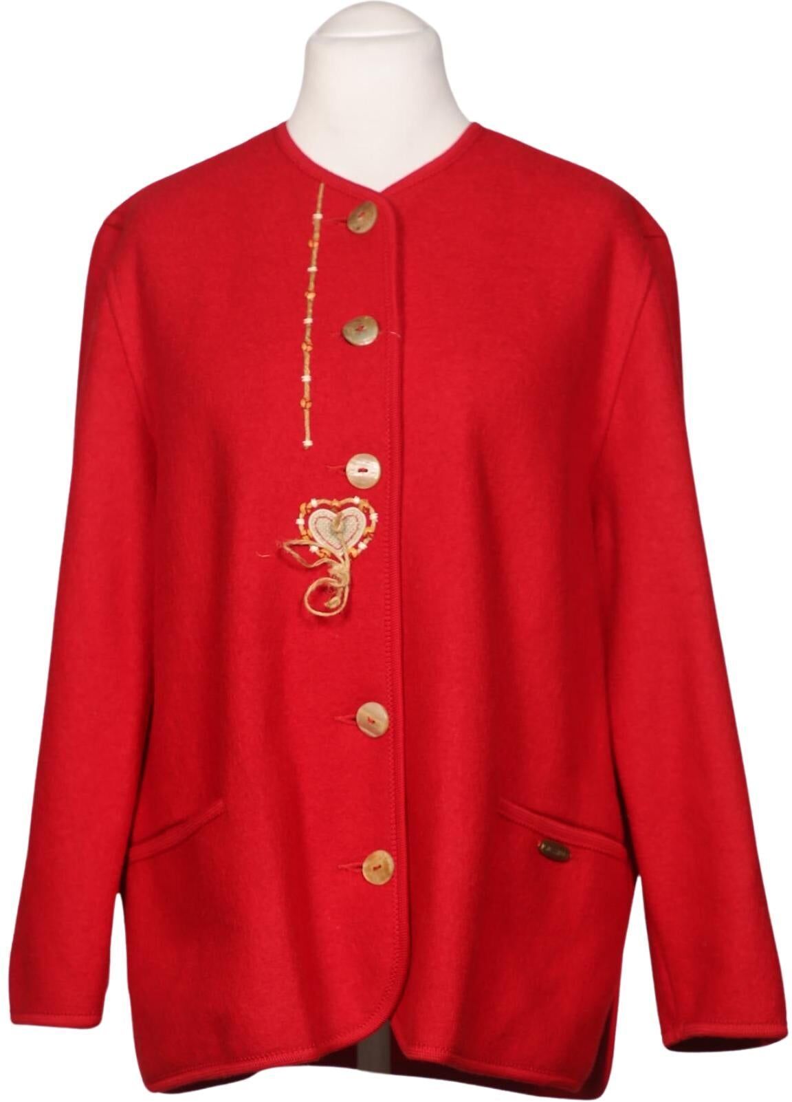 Giesswein Damen Blazer, Rot, Gr. EU 42, Schurwolle - Second Hand