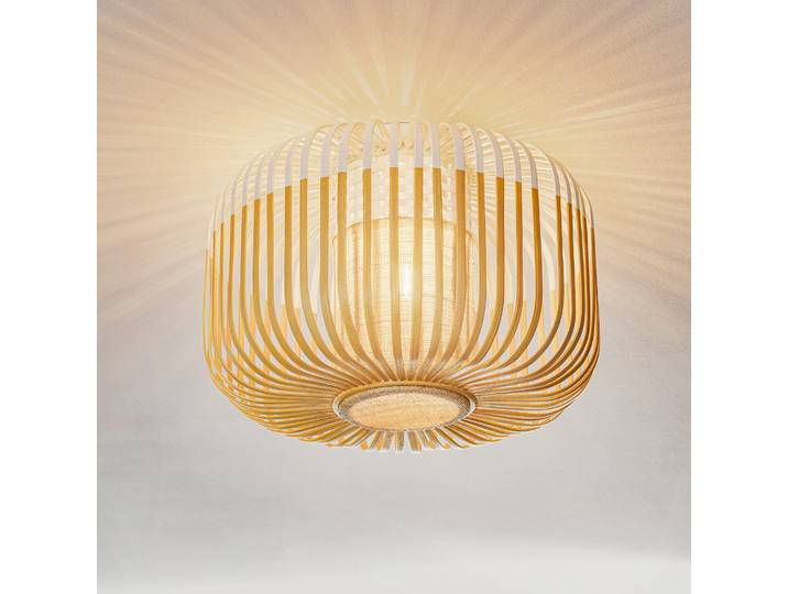 Plafonnier Bamboo S - Forestier Bamboo Light S - Salon / séjour - Design - Bambou - Rond