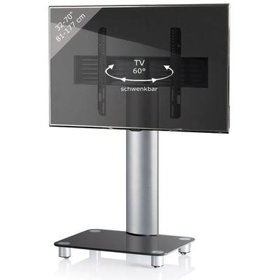 TV Standfuß Glas Fernseh Rollen Ständer Fuß Tosal
