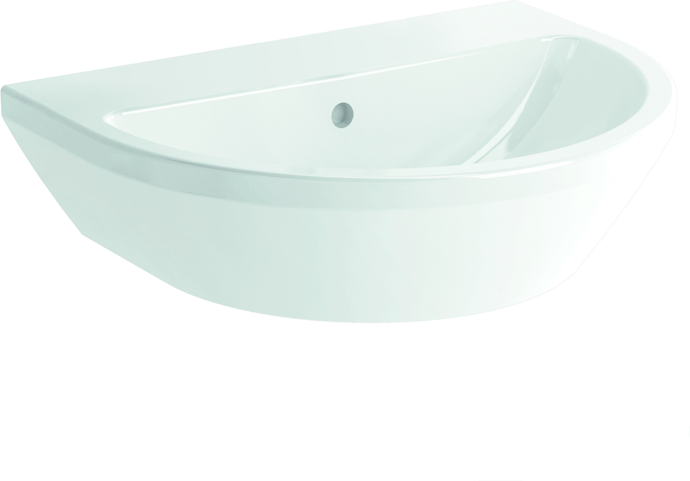 VitrA Integra Waschtisch 7068L003-0012 59,5 x 47 cm, weiß, mit Überlauf/ohne Hahnloch