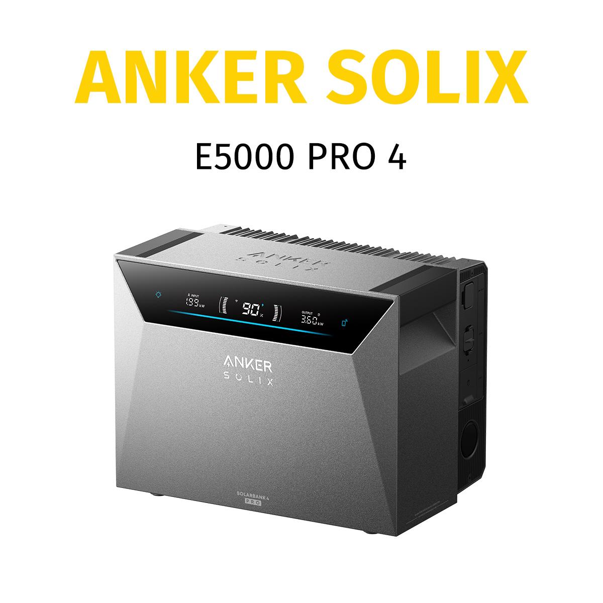 Anker SOLIX Solarbank 4 E5000 Pro,5000w Solareingang,2500w Power,10000 Ladezyklen