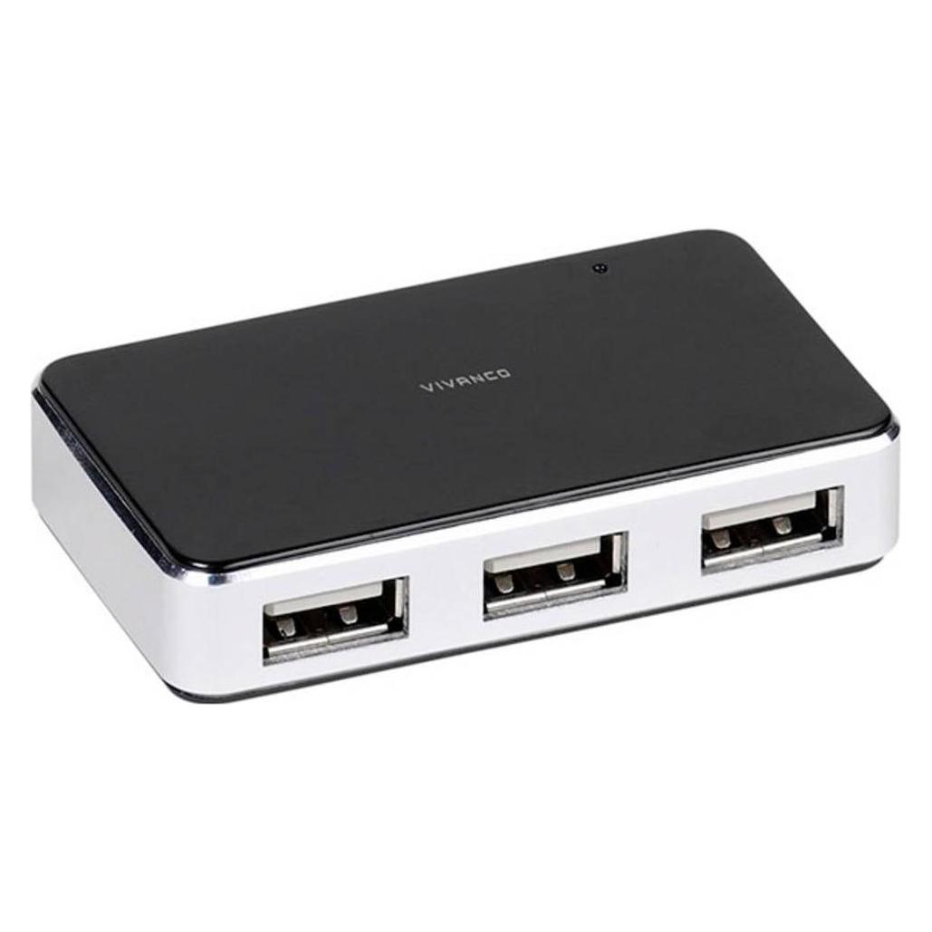 Vivanco USB 2.0 Adapter 3 m (USB-A, 4 Ports) (VVITHUB2V4PORTS)