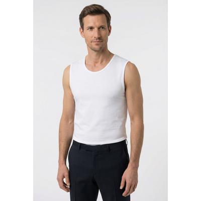 T-Shirt OLYMP "Casual", Herren, Gr. S, weiß, Obermaterial: 94% Baumwolle, 6% Elasthan, unifarben, Basic, schmal, Rundhals, eingefasste Kante, Shirts T-Shirt, Rundhalsausschnitt, Ideal zum Unterziehen
