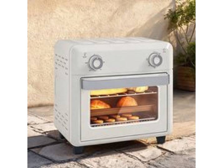 Friteuse à air chaud 10L four à air chaud en métal 1000W température 80-230°C minuterie 60 min