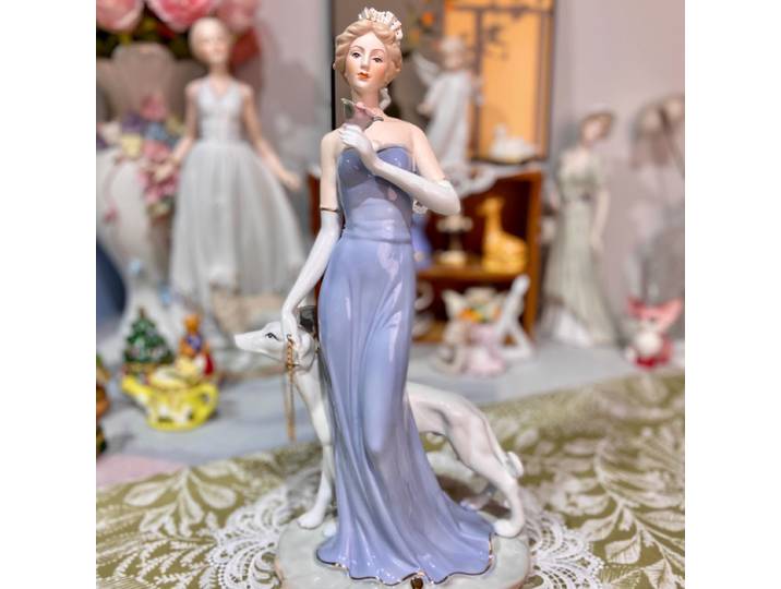 Figurine en céramique européenne, décoration de personnage, gadget de bureau pour salon, ornement de cave à vin, artisanat en céramique, cadeau d'anniversaire