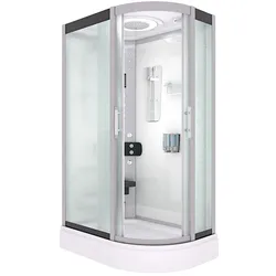 AcquaVapore Dampfdusche Sauna Dusche Duschkabine D60-70M3R-EC 80x120 cm mit 2K Scheiben Versiegelung