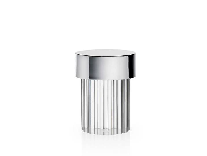 Flos Last Order Fluted IP55 Tischleuchte Edelstahl