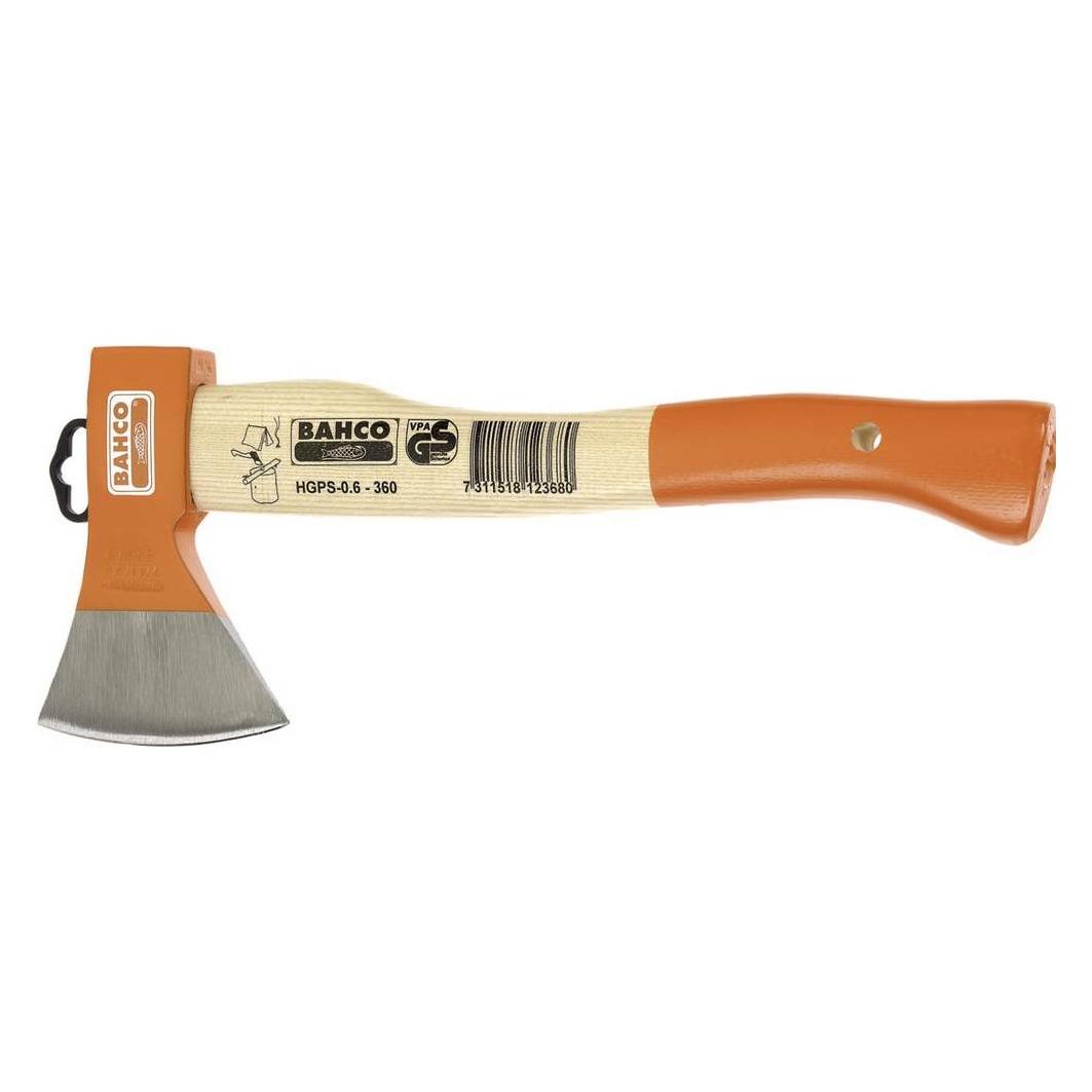 Bahco Camping-Axt mit geschwungenem Eschenstiel, 400 mm, 1,25 kg (HGPS-1.0-400)