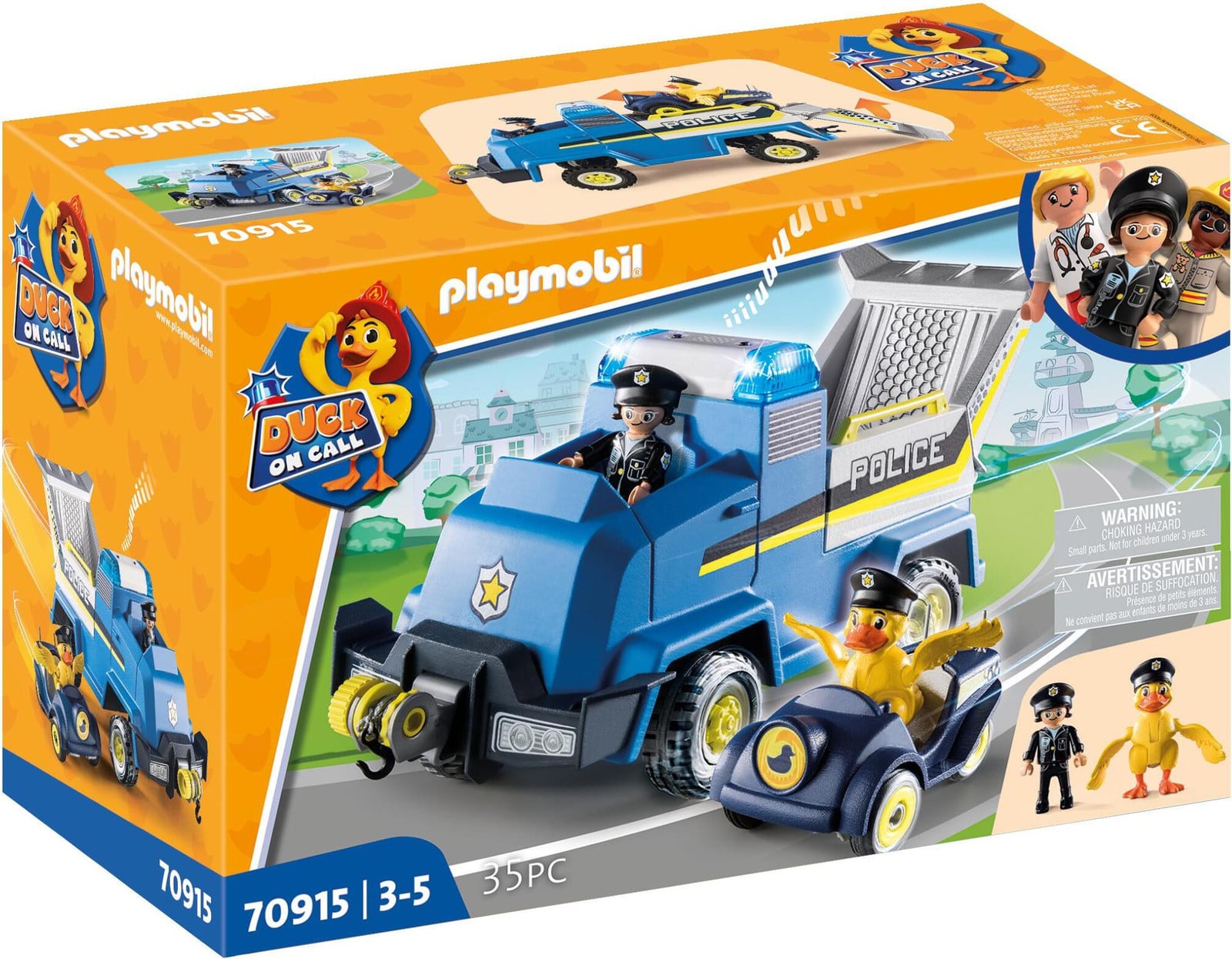 Playmobil Eend op oproep 70915 Politievoertuig