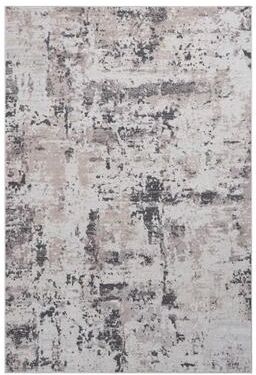 Klair Living PAYAS Collection Cream / Brown / Abstract Doormat Non-Shedding Rug