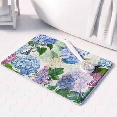 Laural Home Llc (Bath) Hydrangea Splendor Comfort Mat Multi Bright 34 x 21, 34 x 21, Multi Bright