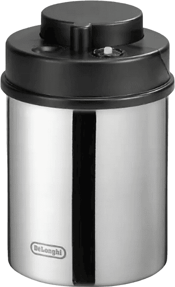 DE LONGHI Bote hermético - De'Longhi DLSC063, 1.3 l, Contenedor de granos café al vacío, Plata/Negro