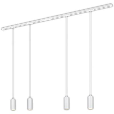 BRILONER LEUCHTEN Schienensystem-Sets "RAIL", weiß matt, H: 142cm, 7 Stk., Leuchten, Schienensystem Rail 1,5 m Weiß 4,5W Decke Wohnzimmer Büro Küche Flur