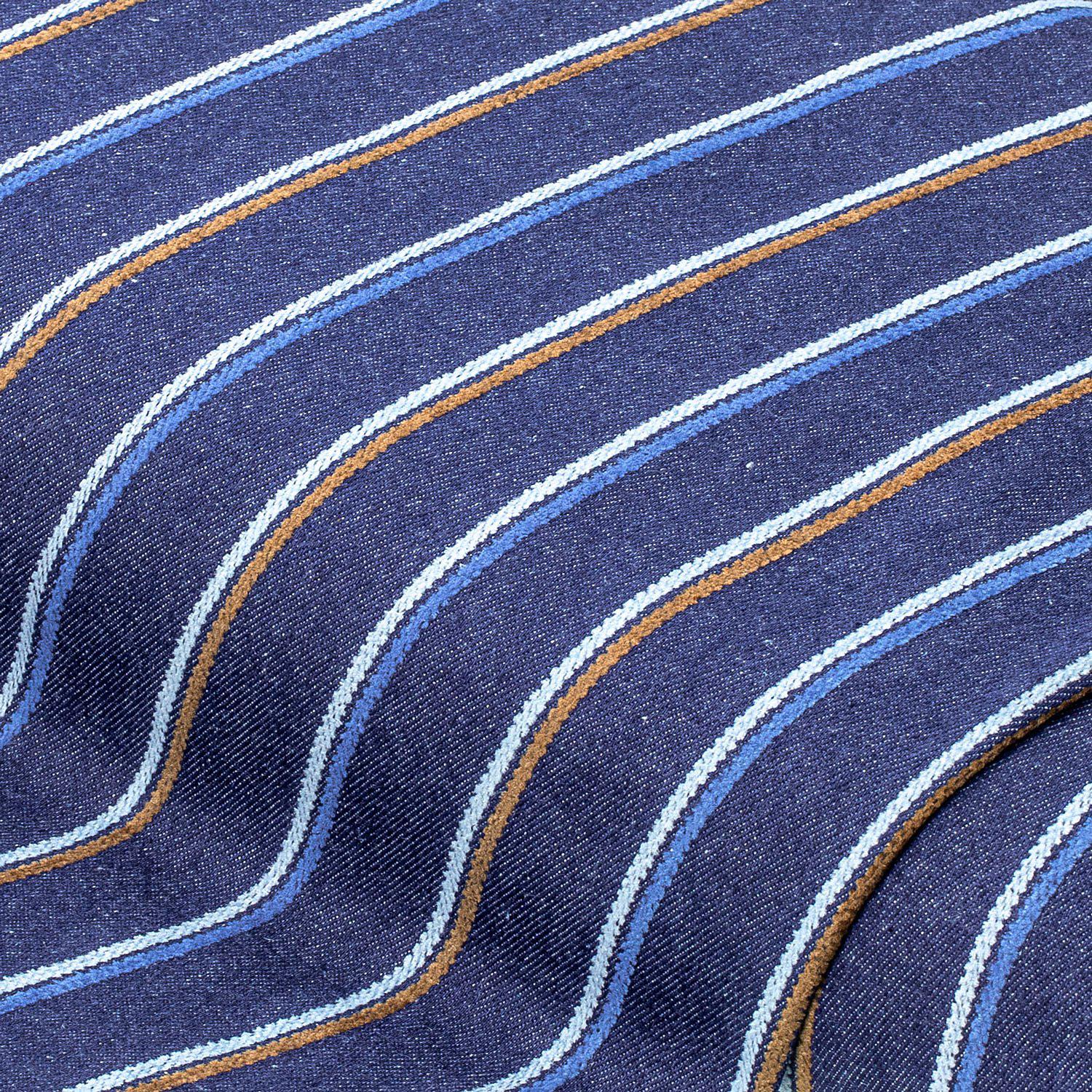 Jeansstoff/Denim "Doppelstreifen", blau-color