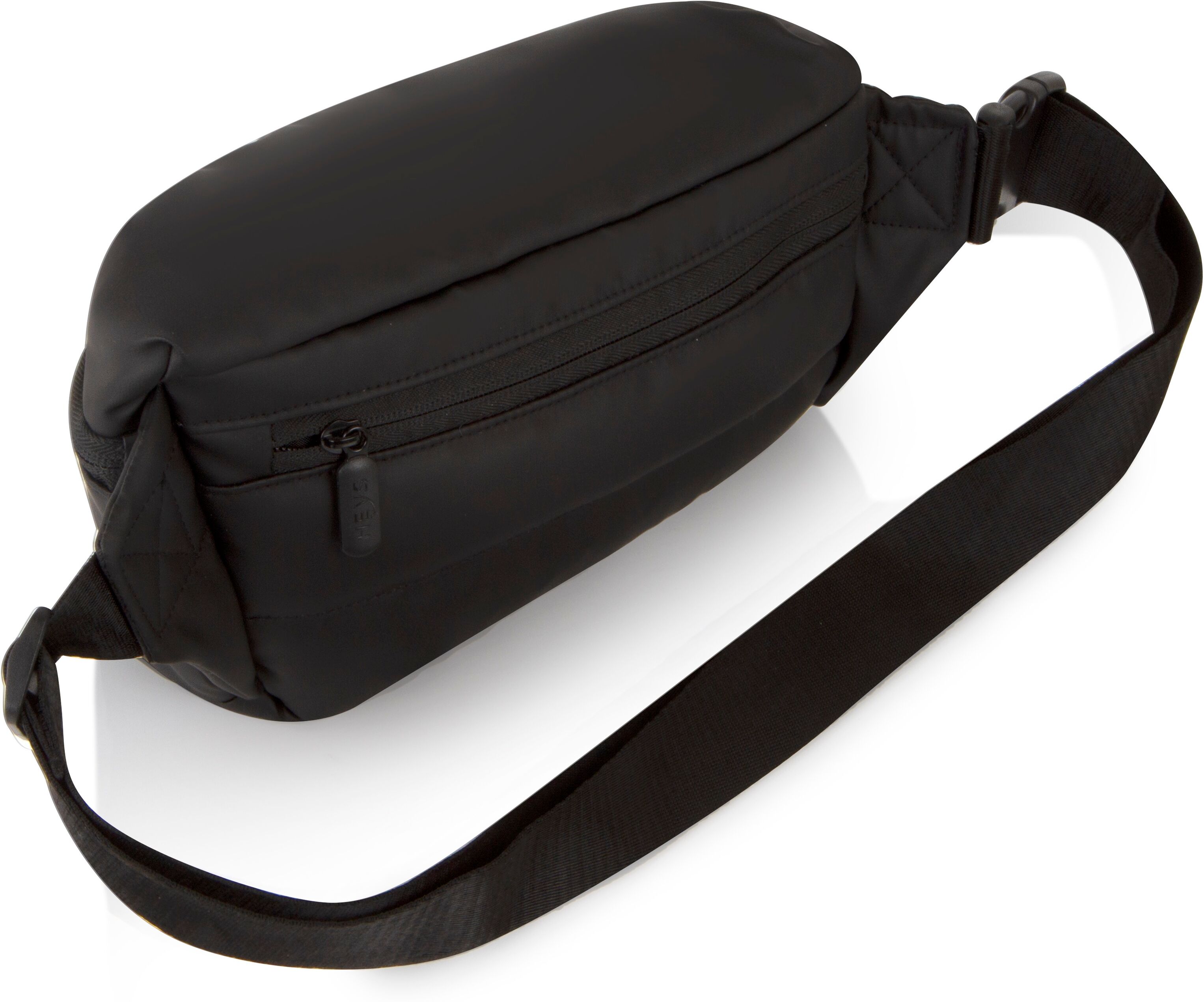 Gürteltasche HEYS "The Puffer Waist Bag", Damen, Gr. B/H/T: 15cm x 24cm x 6,5cm, schwarz, Polyester, Polyurethan (PU), Taschen Gürteltasche, Hüfttasche Bauchtasche Hip Bag