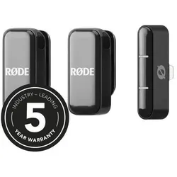 RØDE Wireless Micro Drahtloses Mikrofon-System Lightning mit Tuch, Mikrofon