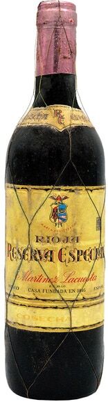 Martínez Lacuesta Vino tinto Reserva Especial 1962 Rioja.
