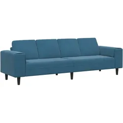 vidaXL Sofa Set Blau Samt