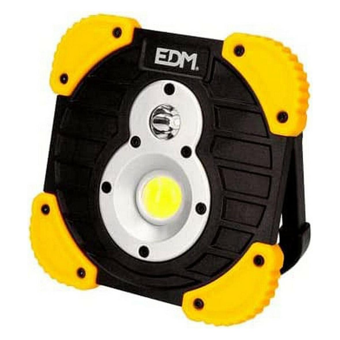 EDM Taschenlampe LED 36377 XL Gelb Schwarz 15 W 250 Lm 750 Lm Fokus Aufladbar (14 cm, 750 lm) (45296507)