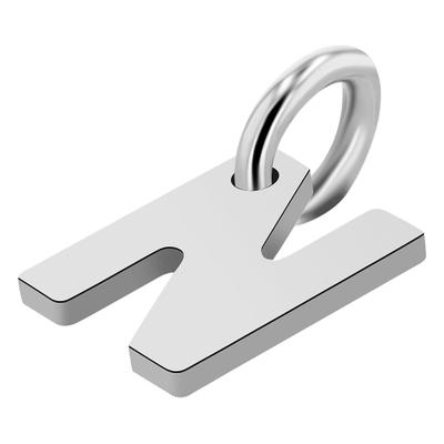 Buchstabenanhänger ADELIA´S "Anhänger – Buchstabe N Buchstabenanhänger aus 925 Silber", silber, Schmuckanhänger, Damen, Silber 925 (Sterlingsilber), Ideal zum Verschenken – schlicht und stilvoll