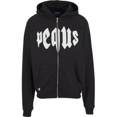 Kapuzenpullover PEQUS "PEQUS PEQUS Mythic Zip-Hoodie", Herren, Gr. M, schwarz, 100% Baumwolle, Rundhals, Pullover Kapuzenpullover