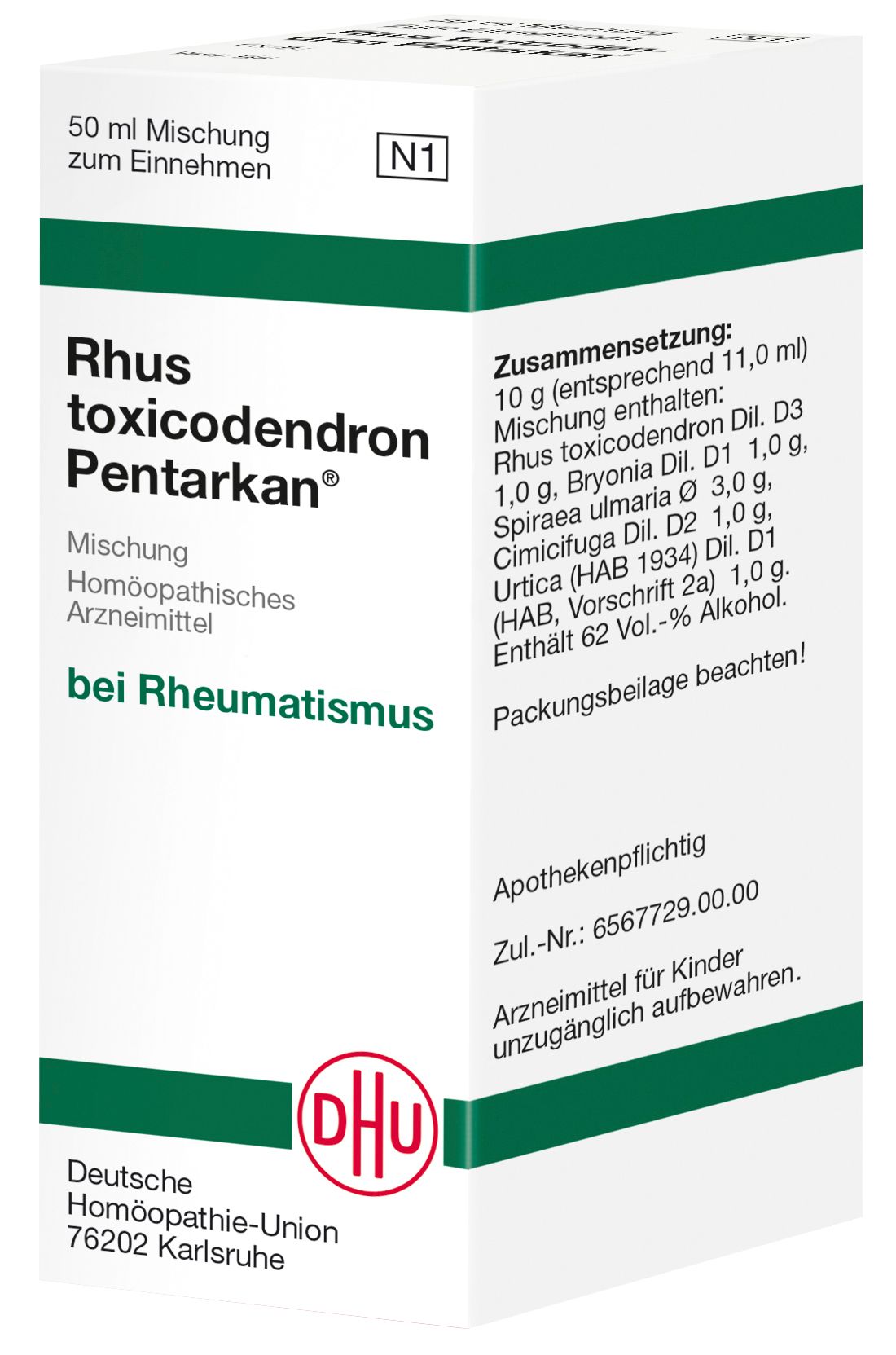 Rhus Toxicodendron Pentarkan Mischung 50 ml