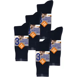 NUR DIE Herren Basicsocken Passt Perfekt bequeme Alltagssocken 15