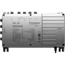 Televes MS54NG Kabel-Splitter-/Verbinder Grau Kabelspalter oder -kombinator, Antennenkabel