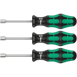 Wera 395 HO/3 Sanitär Steckschlüssel-Schraubendrehersatz, Sanitär, 3-teilig - 05134275001