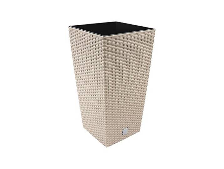 Rato pot 26\,6 litres avec insert 26\,5 x 26\,5 x 50 cm en couleur mocca