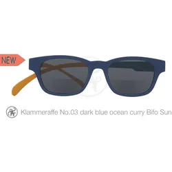 Lesebrille No.03 Klammeraffe Sonnenbrille Bifokal dark blue/ocean/curry