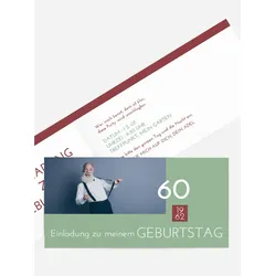 Einladungen zum Geburtstag  selbst gestalten mit Spruch und Fotos im Onlinedesigner bei Meine-Kartenmanufaktur.de