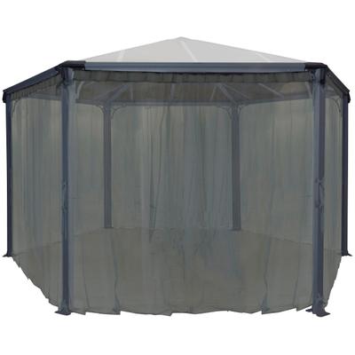 Pavillonseitenteil PALRAM - CANOPIA "für Pavillon ROMA HEXAGONAL", grau, B:232cm, Polyester, Pavillonseitenteile
