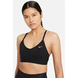NIKE Damen Top W NK INDY V-NECK BRA, Größe XL in Weiß Weiß